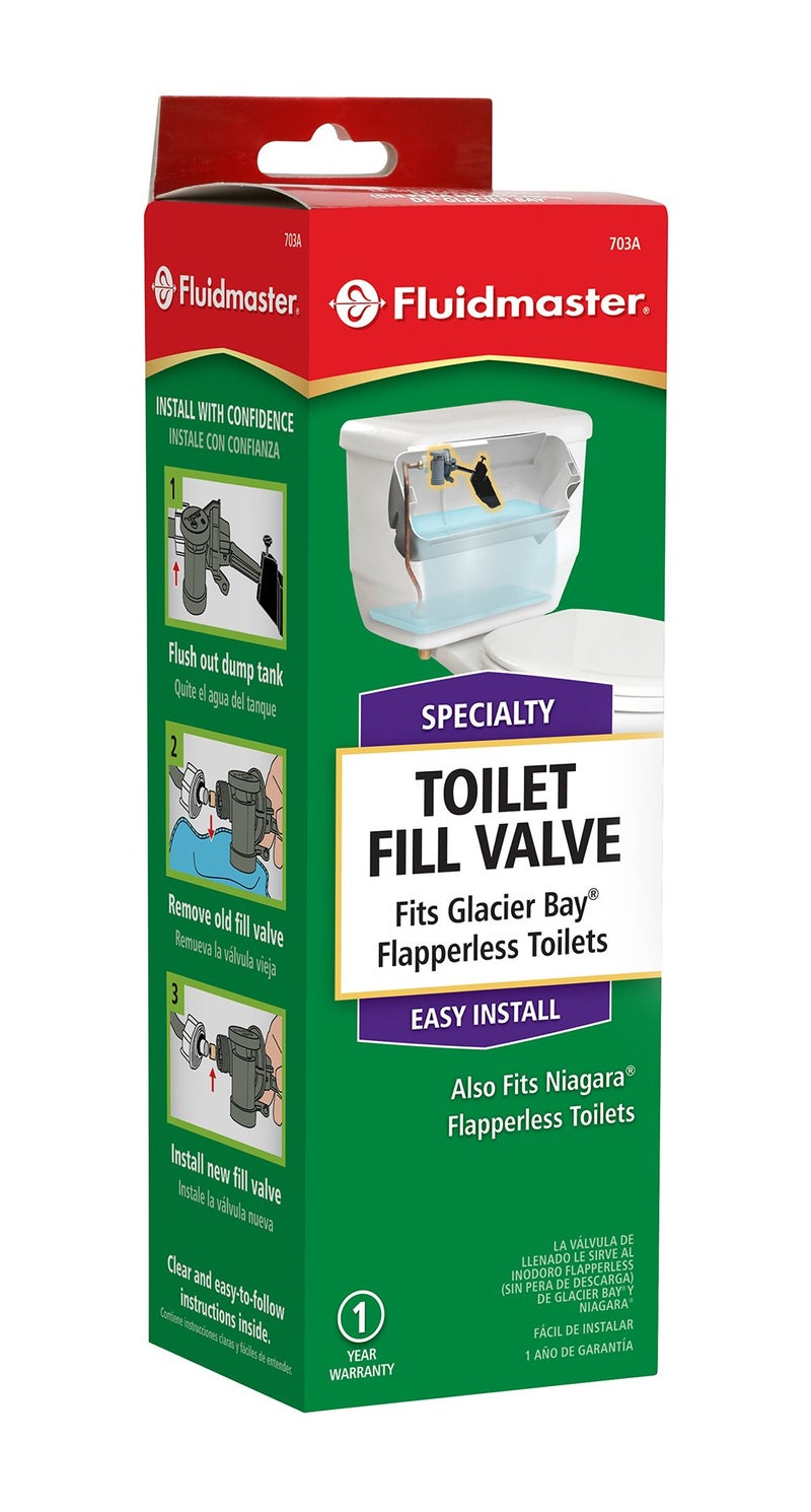 Fluidmaster 703AP4 Specialty Toilet Fill Valve for Glacier Bay and Niagara Conservation Flapperless Toilets - Image 3